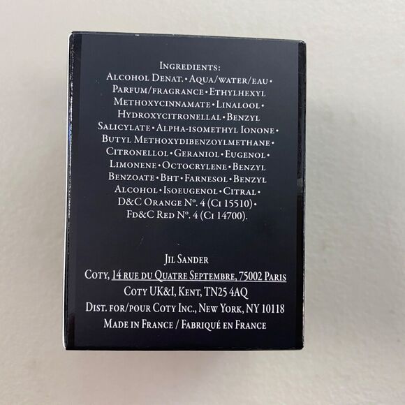 Jil Sander No 4 Eau De Parfum Natural Spray Vaporisateur 1.0 oz 30 ml NEW in BOX - Picture 5 of 6